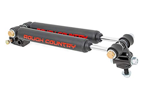 Rough Country Dual Steering Stabilizer 97-06 Jeep Wrangler TJ